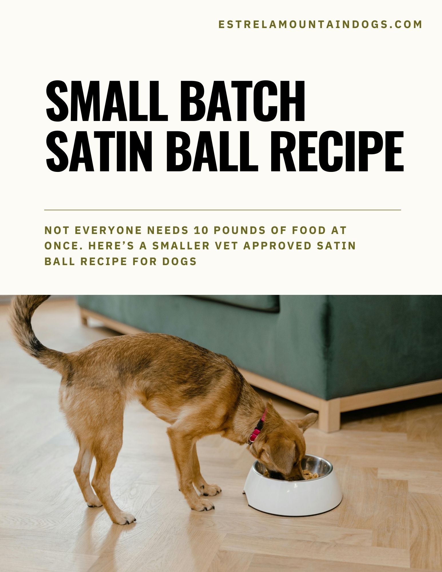 small batch of satin balls for dogs